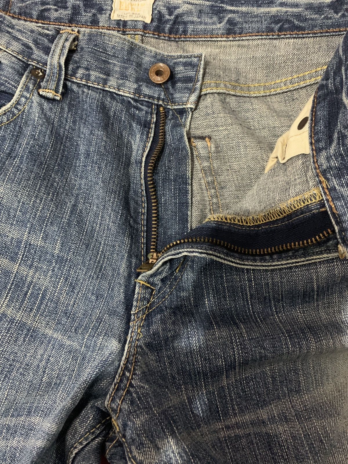 Kapital VINTAGE EDWIN 505ZX SELVEDGE FADED&RUSTY DISTRESSED DENIM Size US 34 / EU 50 - 21 Thumbnail