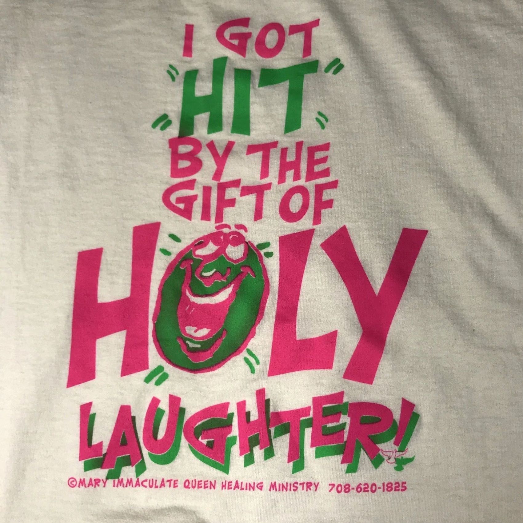 Fruit Of The Loom VINTAGE 90s Christian Graphic Tee Shirt XXL Beige Nike? Size US XXL / EU 58 / 5 - 6 Thumbnail