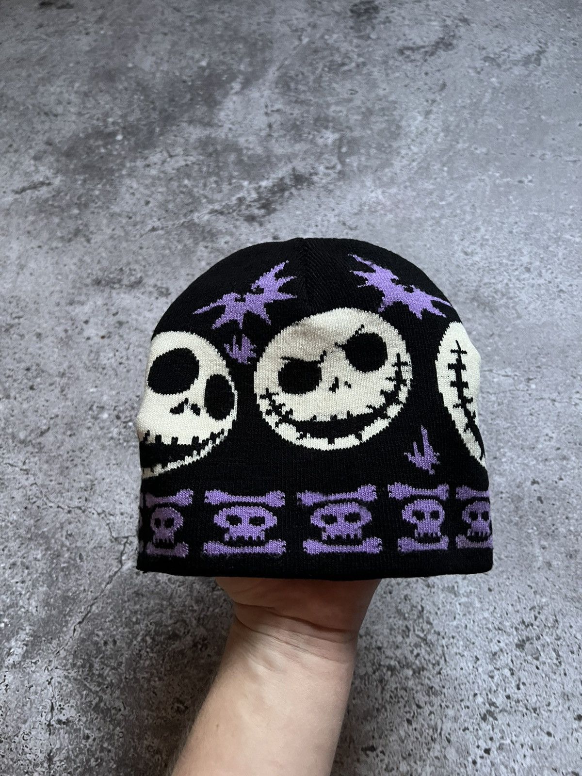 Vintage The Nightmare before Christmas Style Beanie Hat Size ONE SIZE - 7 Thumbnail