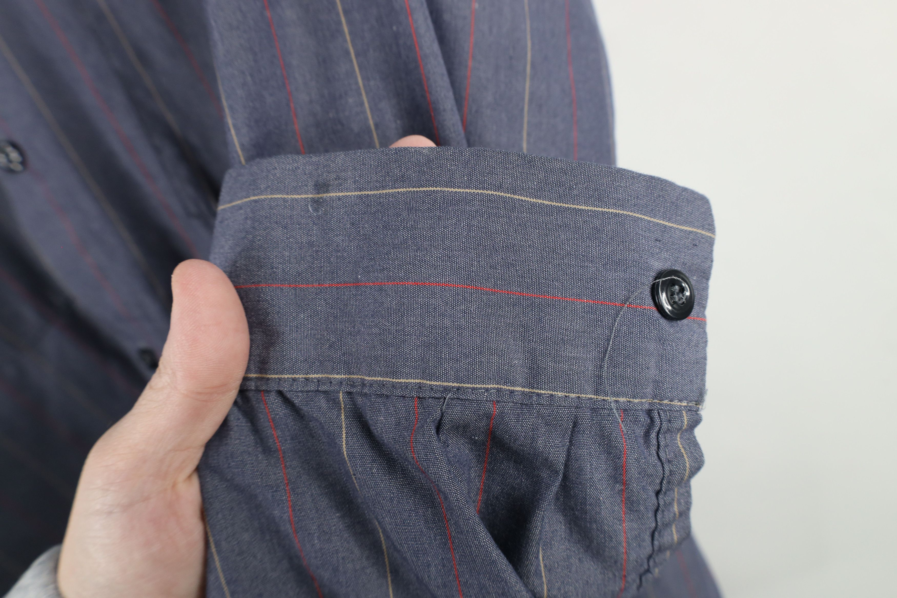 Vintage Vintage 90s Streetwear Workwear Mechanic Button Shirt Size US L / EU 52-54 / 3 - 11 Thumbnail