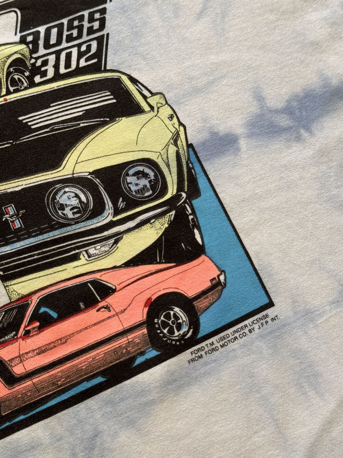 Vintage Vintage 90’s Gildan Ford Boss 302 Racing y2k Over Print Tee Size US XL / EU 56 / 4 - 3 Thumbnail