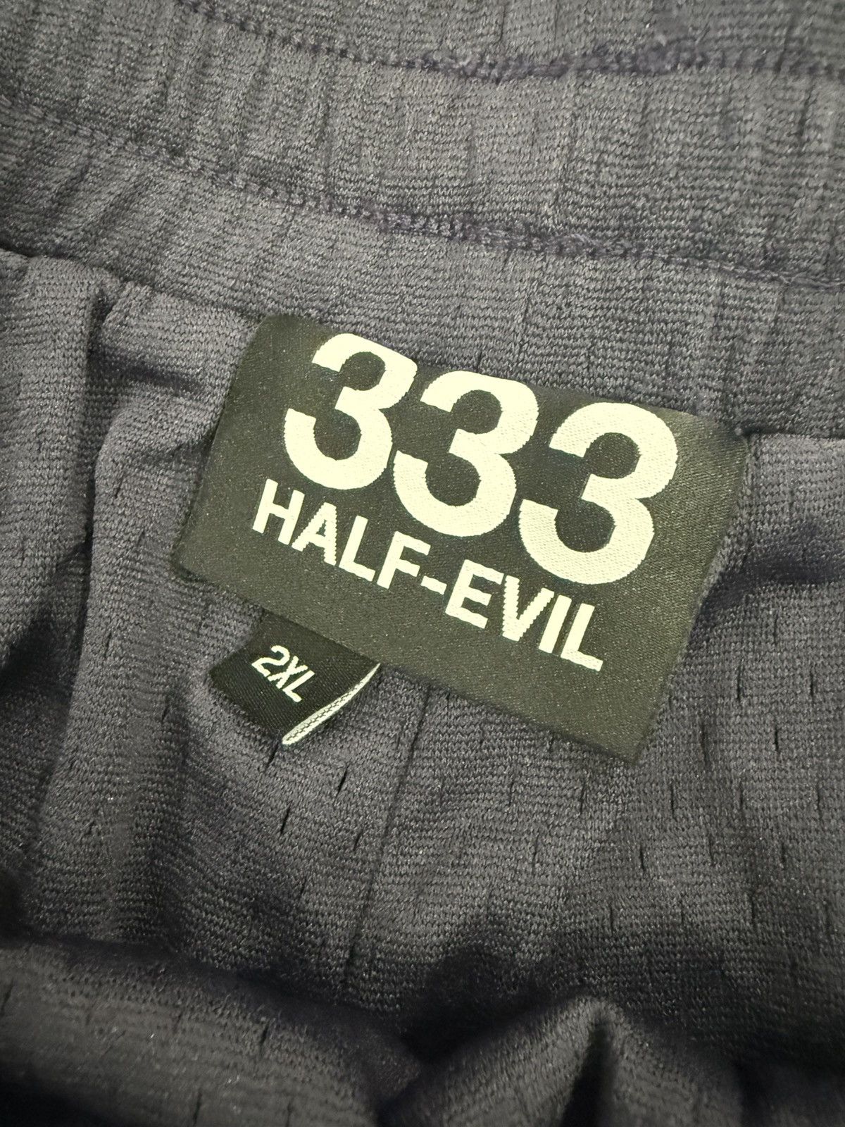 Half Evil ⚡️ Half Evil 333 Basketball Mesh Shorts Navy Blue 2XL XXL ⚡️ Size US 38 / EU 54 - 3 Thumbnail
