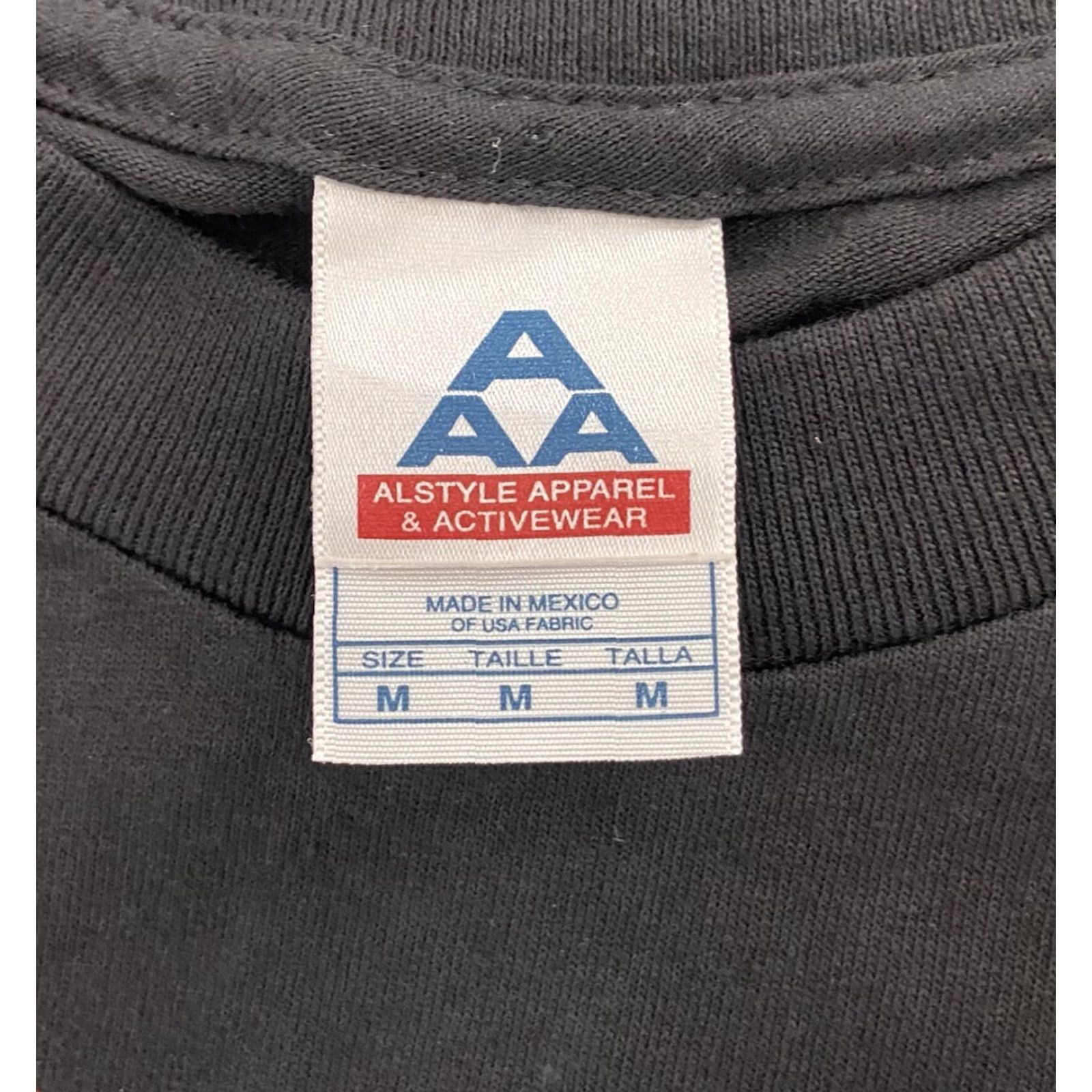 Vintage VINTAGE Alstyle Apparel & Activewear T-Shirt Pilot Flying Radar Graphic Adult Medium Black 00s Y2K Mens M Size US M / EU 48-50 / 2 - 6 Thumbnail