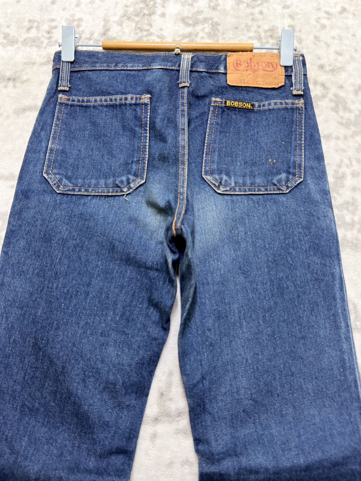 Japanese Brand 70s Style Bobson Denim Bush Pants Flare Bell Bottom Jeans Size US 26 / EU 42 - 8 Thumbnail