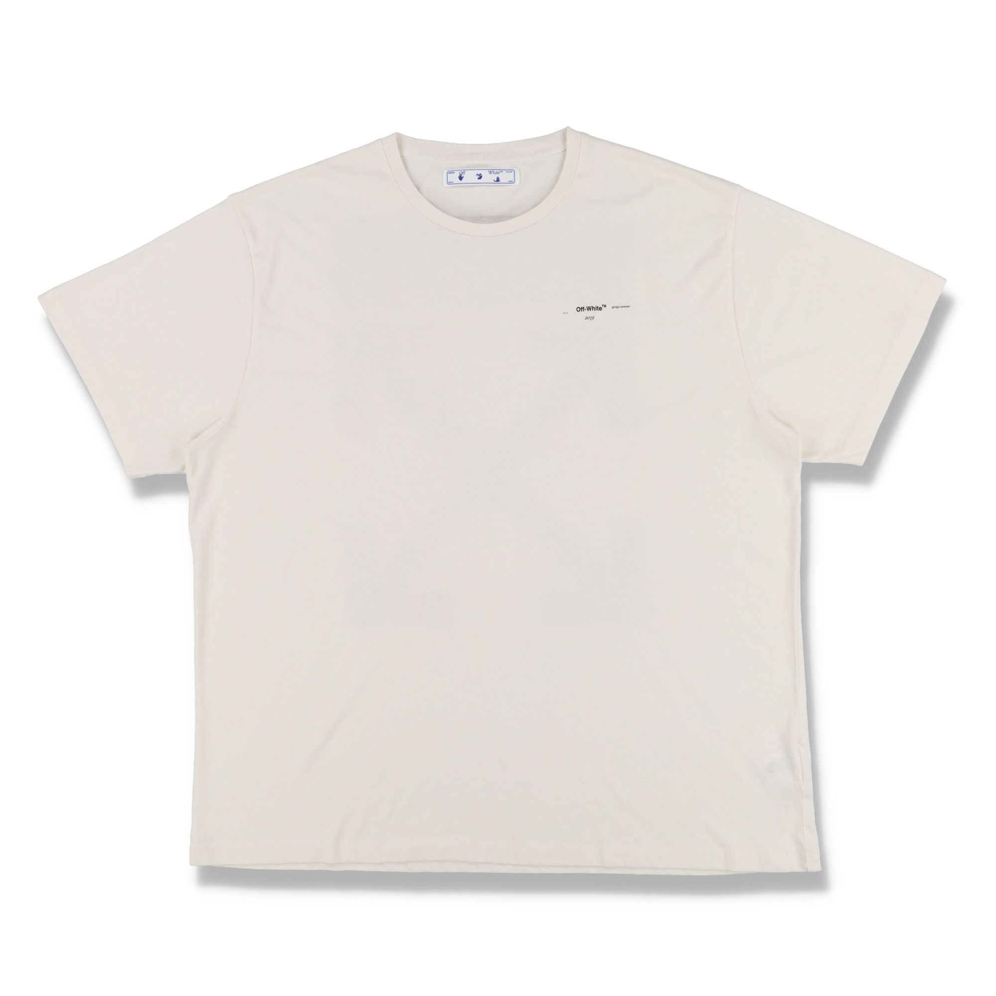 Off-White Cream Painting Arrows Oversized T-Shirt Size US XXS / EU 40 - 5 Thumbnail
