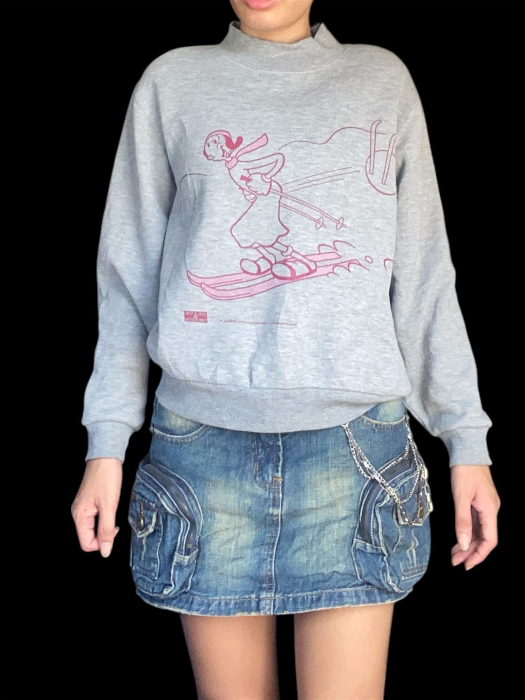 Gianni Valentino × Valentino × Vintage 90’s Vintage Gianni Valentino x Olive and Popeye Sweatshirt Size S / US 4 / IT 40 - 4 Thumbnail