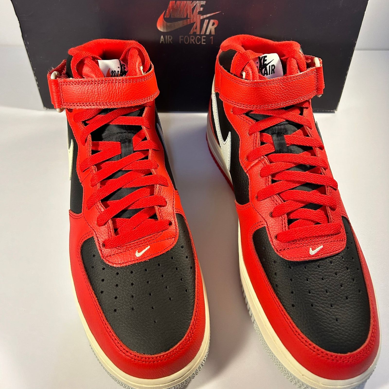 Nike Nike Air Force 1 Mid '07 LV8 University Red/Black Size 13 Size US 13 / EU 46 - 3 Thumbnail