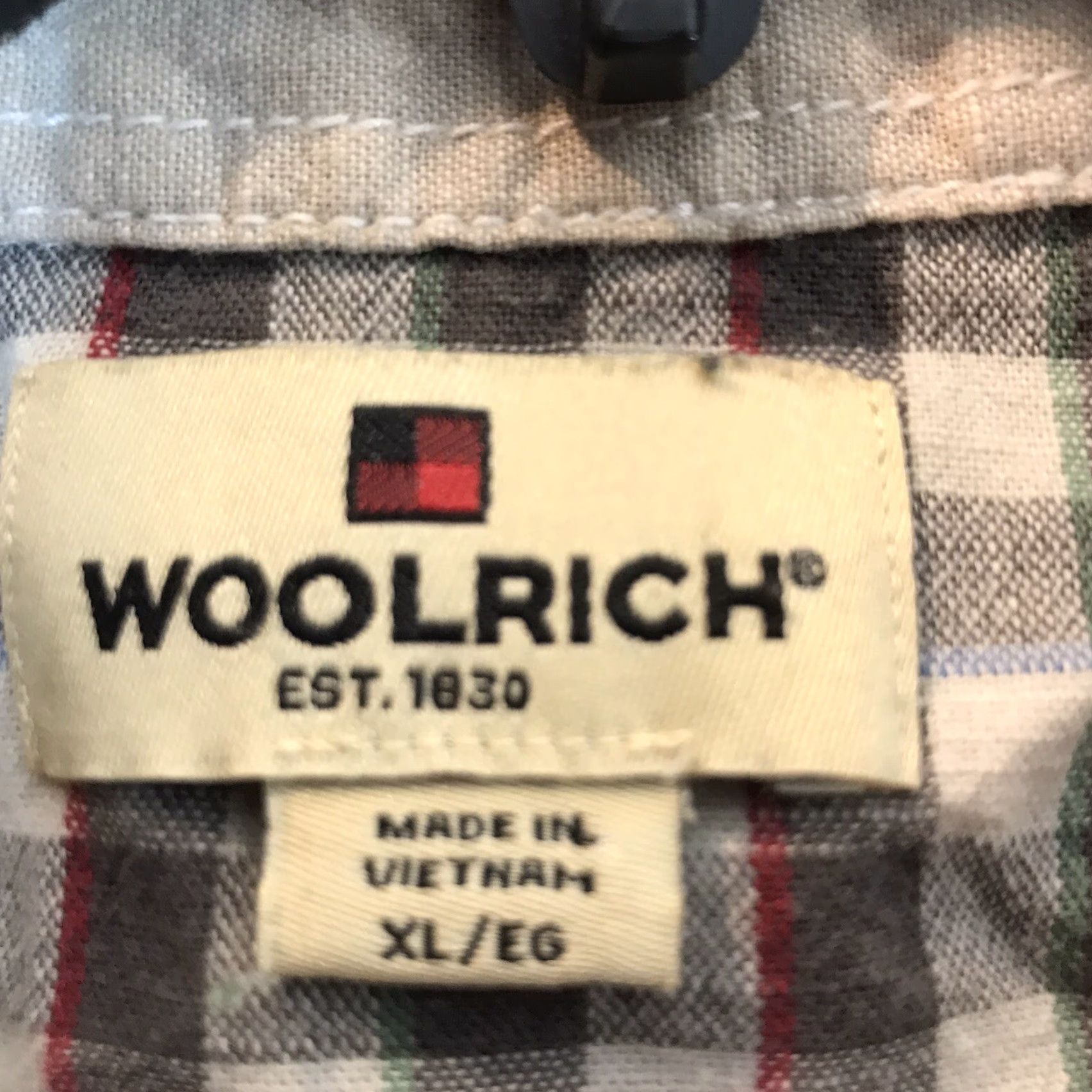 Vintage Woolrich Beige Cotton Button-Up Shirt Mens XL Short Sleeve Camp Outdoor Classic Size US XL / EU 56 / 4 - 4 Thumbnail