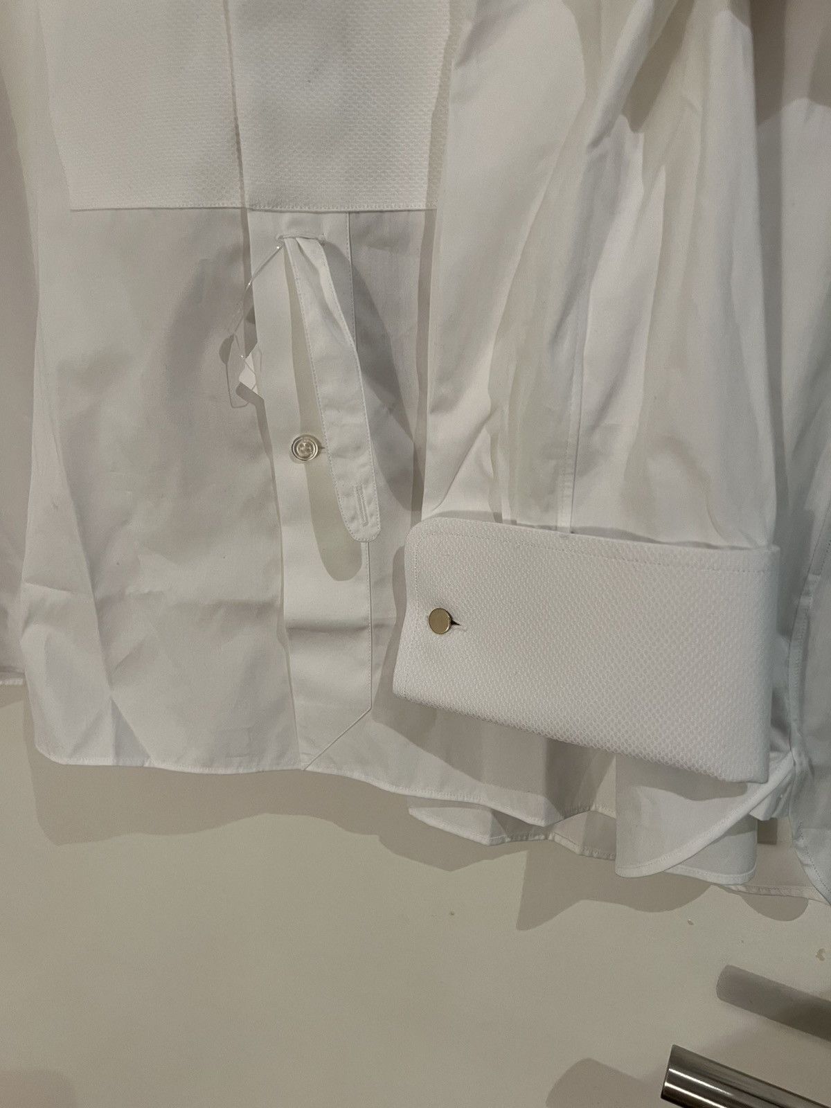 Tom Ford TOM FORD White Dress tuxedo Shirt Size 17 43 Long Sleeves Size US XL / EU 56 / 4 - 6 Thumbnail