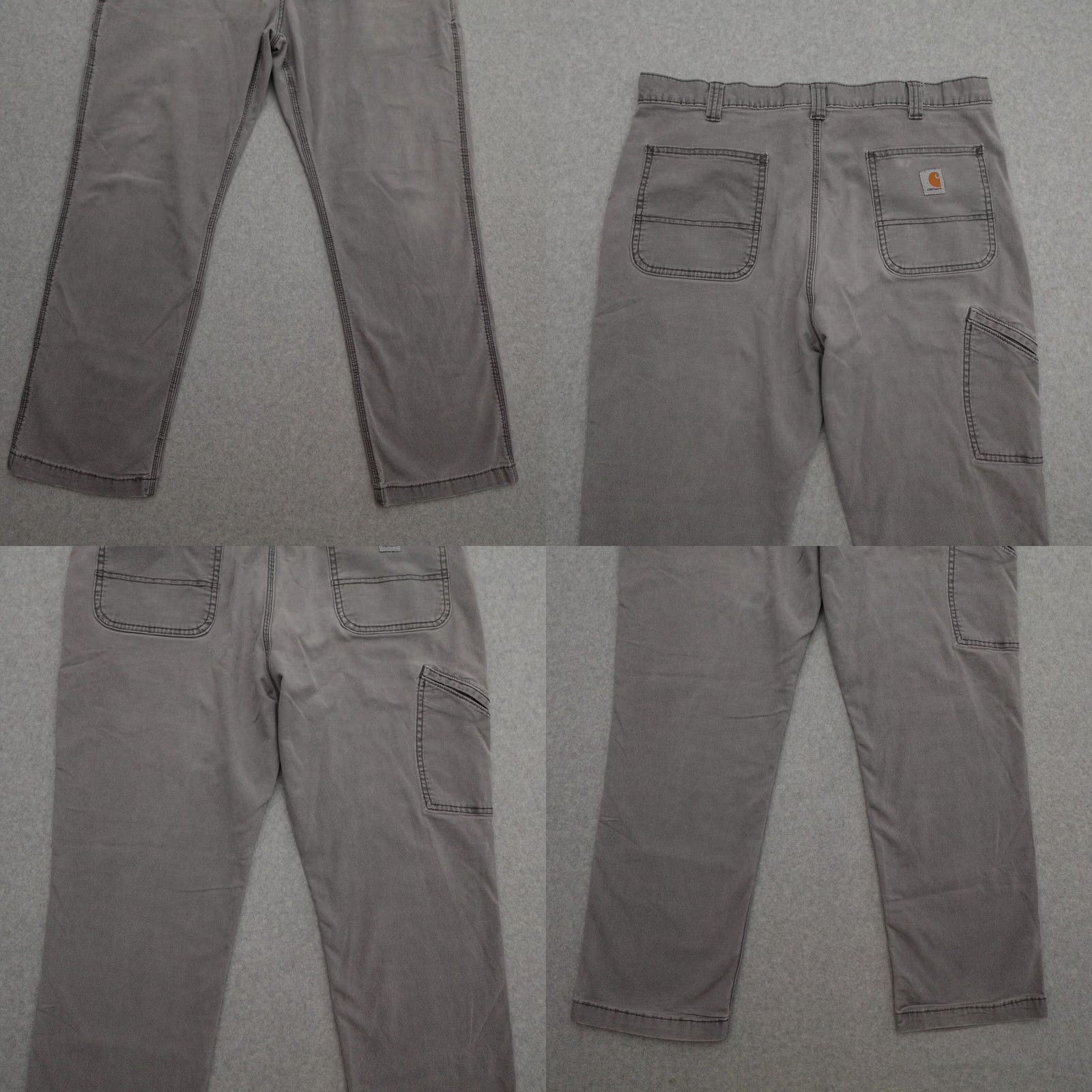 Carhartt Carhartt Pants Mens 38x28 Gray Canvas Carpenter Pants Regular 38 Gray Men Size 38x28 Carhartt Carpenter Pants Mens Slim Fit (adjust if needed) Size US 38 / EU 54 - 9 Thumbnail