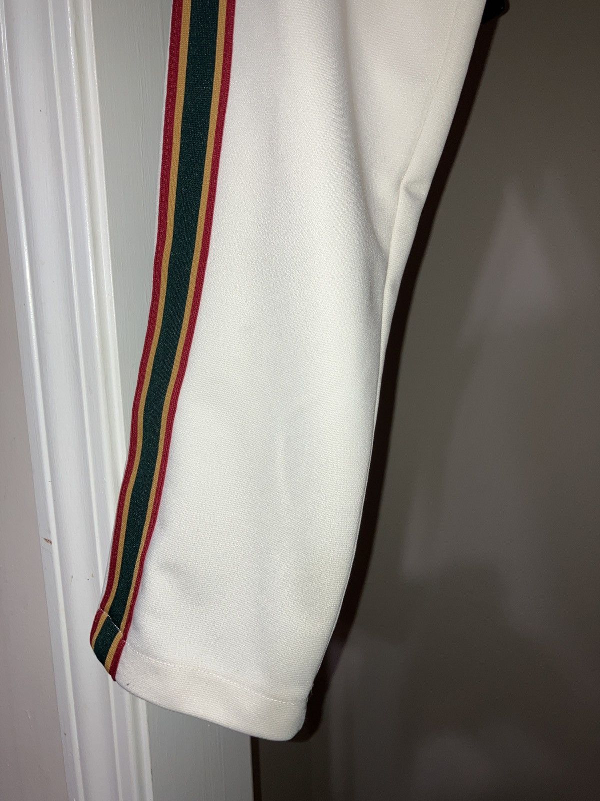 Pacsun CRÈME RED GREEN GOLD TRACK PANTS Size US 32 / EU 48 - 4 Thumbnail