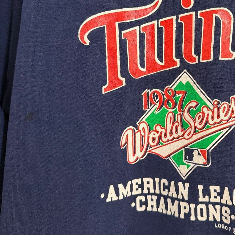 Logo 7 Vintage Minnesota Twins 1987 World Series Crewneck Size XL Size US XL / EU 56 / 4 - 2 Thumbnail