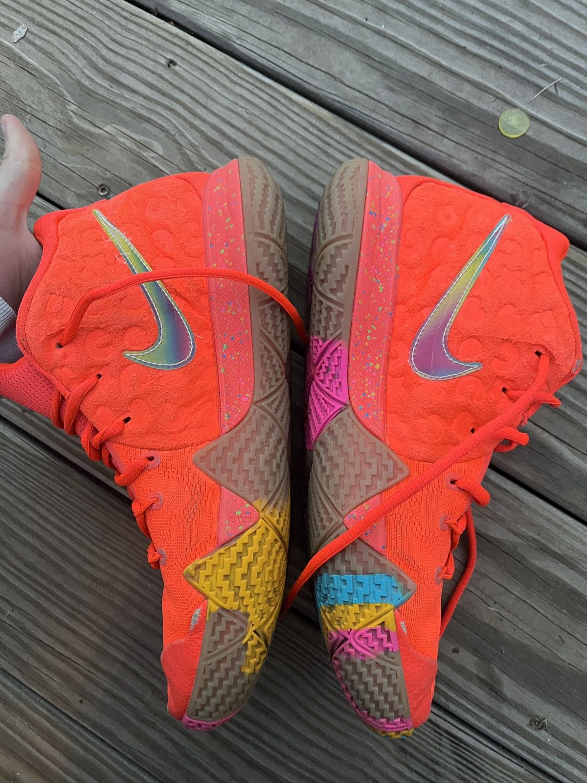Nike Kyrie 4’s RARE lucky charm edition Size US 9 / EU 42 - 12 Thumbnail