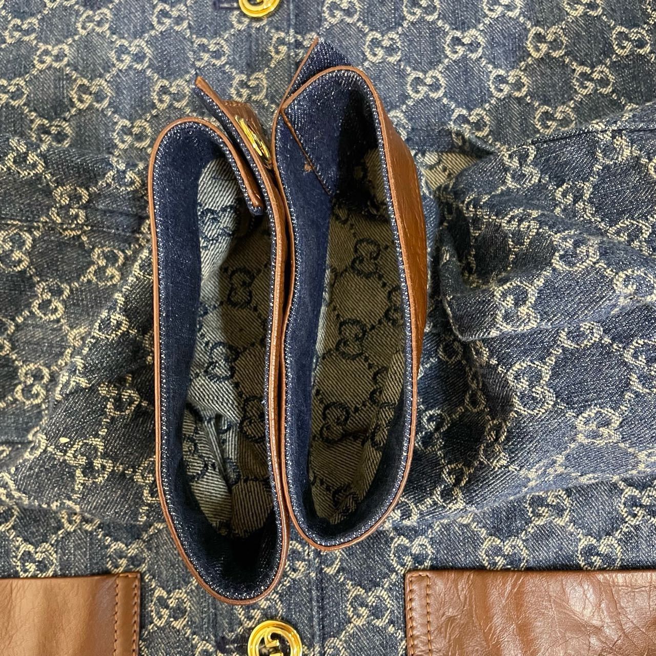 Gucci Gucci Blue full-print denim jacket 2501-Nextarrow Size US XXS / EU 40 - 2 Thumbnail