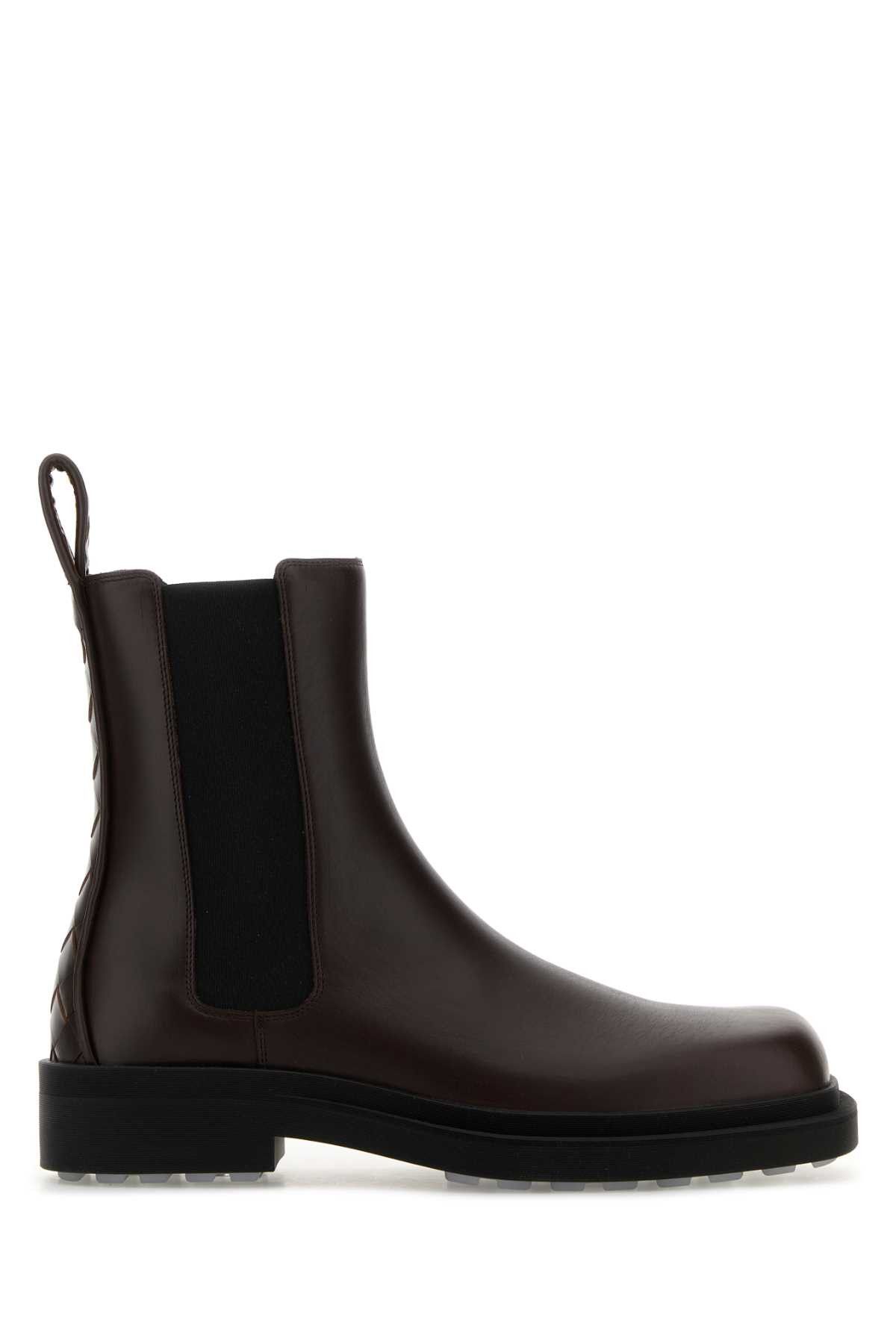 Bottega Veneta Dark Brown Leather Chelsea Ben Ankle Boots Size US 8 / EU 41 - 1 Thumbnail