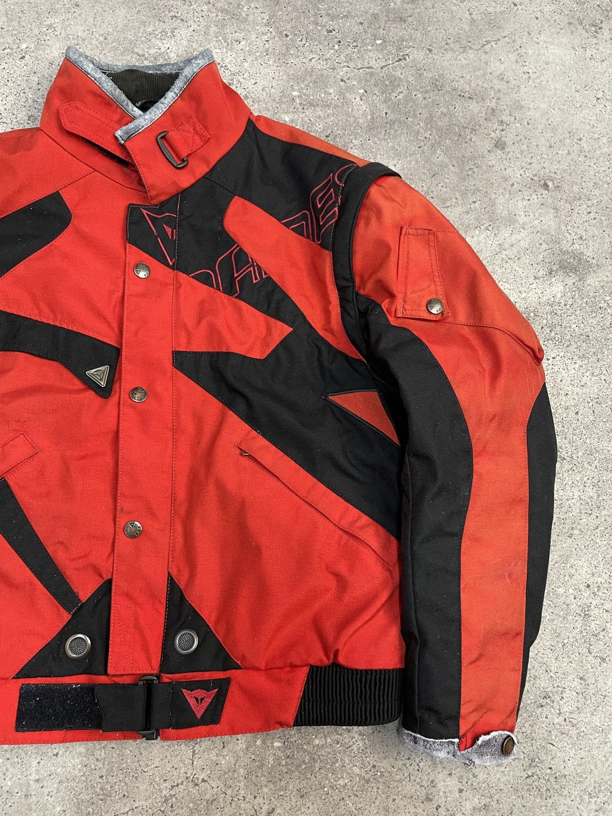 Dainese VTG ARCHIVAL DAINESE 2in1 MOTO NYLON LEATHER RACING JACKET Size US L / EU 52-54 / 3 - 6 Thumbnail