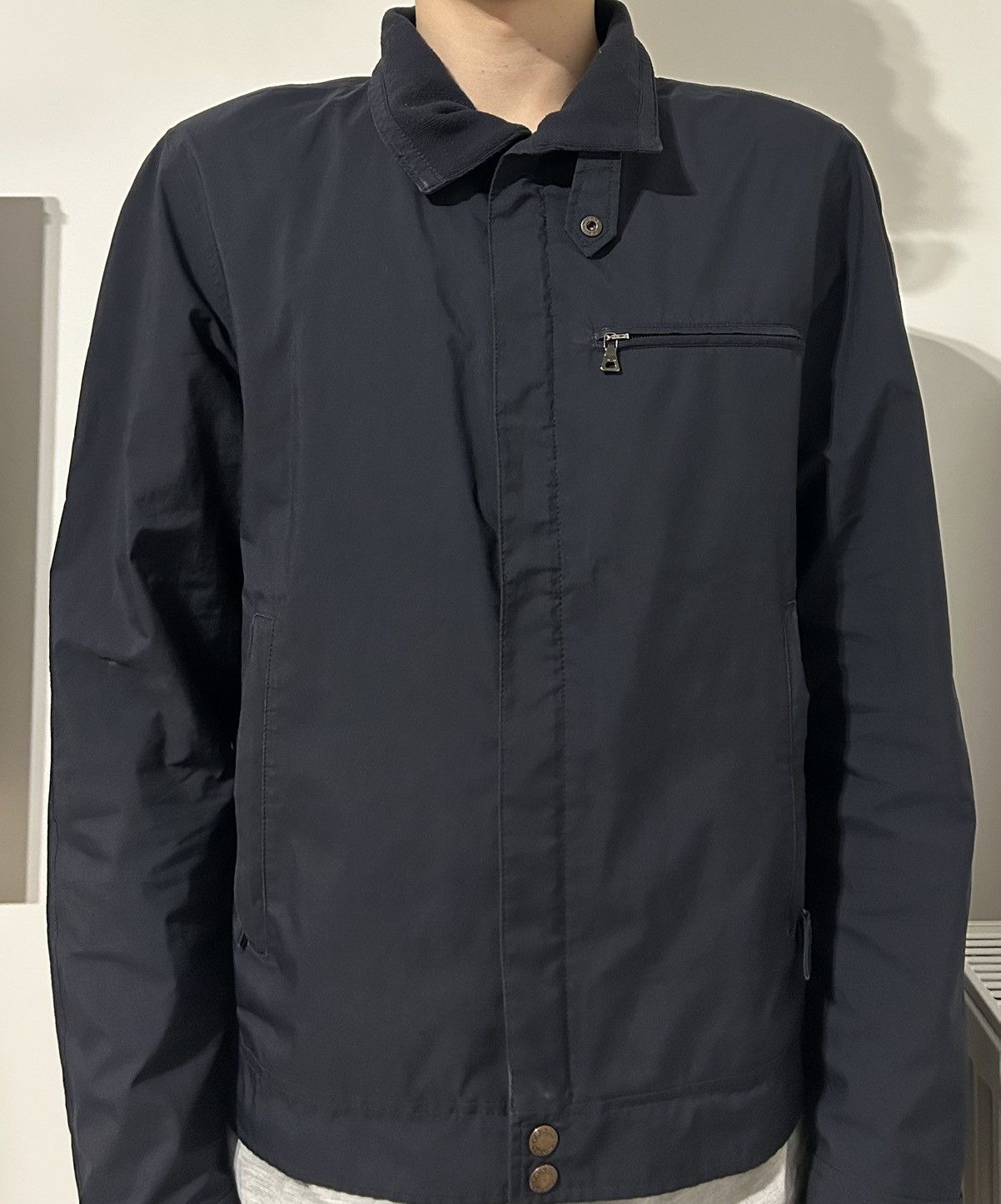 Prada Prada nylon jacket Goretex navy red tab vintage Size US L / EU 52-54 / 3 - 19 Thumbnail