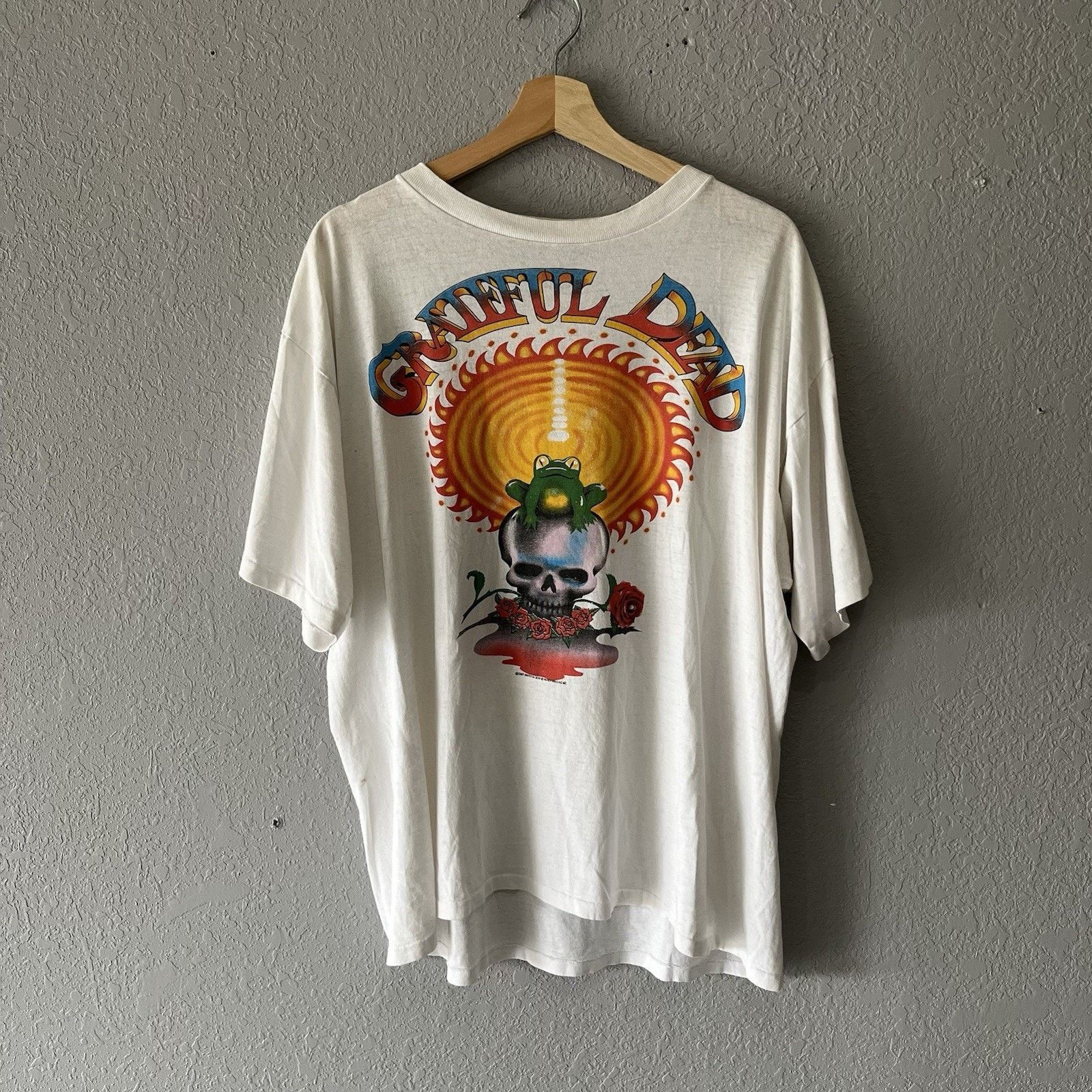 Vintage Vintage 1987 Grateful Dead Skull Frog Tshirt Mens XL Single Size US XL / EU 56 / 4 - 1 Thumbnail