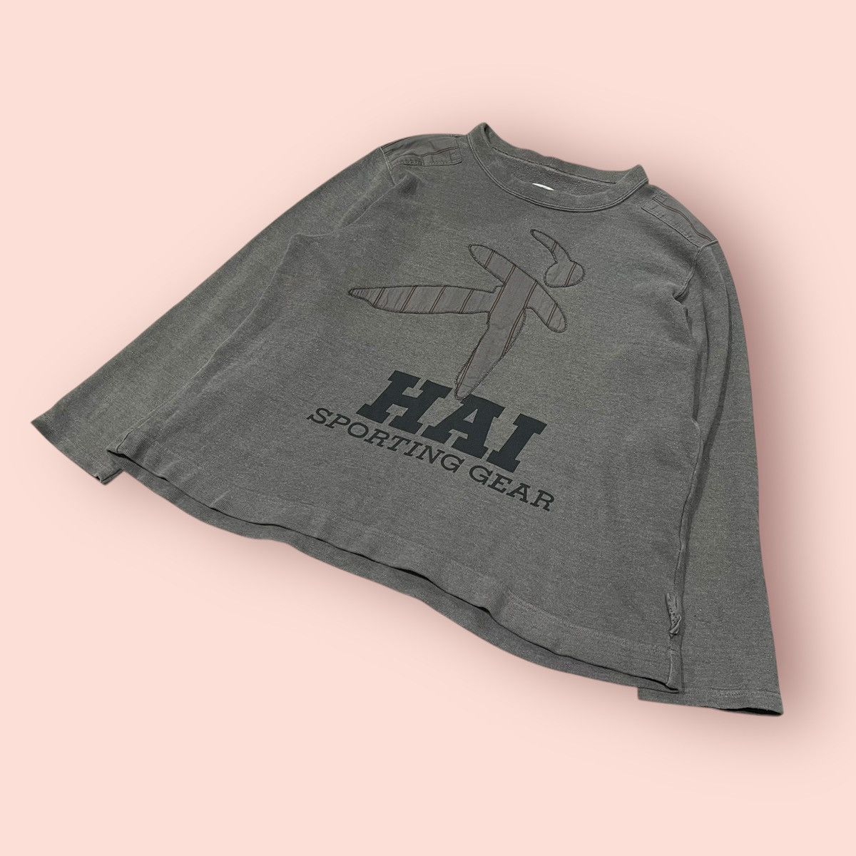 Hai Sporting Gear × Issey Miyake × Japanese Brand VINTAGE HAI SPORTING GEAR BIG PATCH LOGO PULLOVER SHIRT Size L / US 10 / IT 46 - 3 Thumbnail