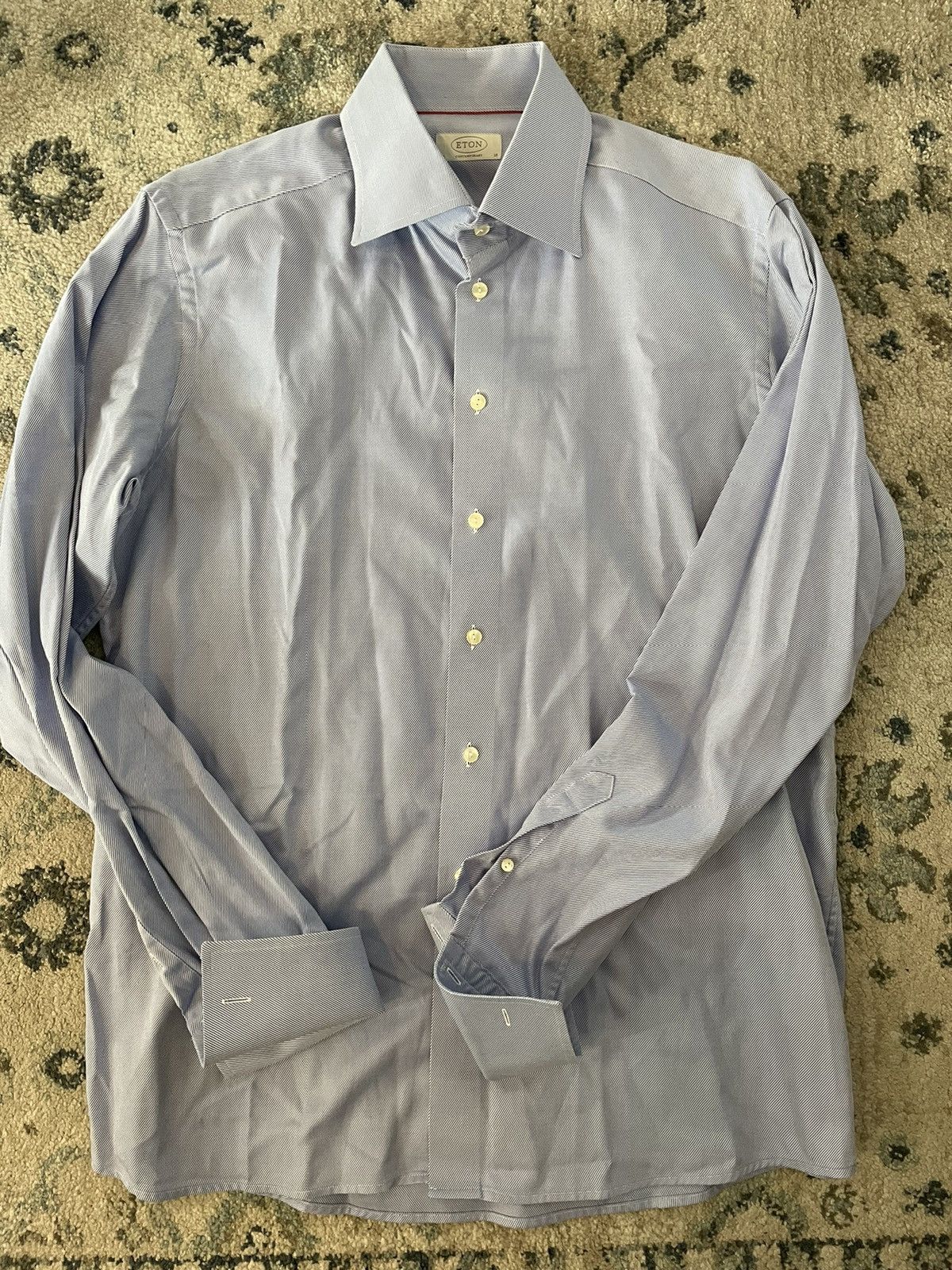 Eton Contemporary Fit French Cuff Shirt Size US XXL / EU 58 / 5 - 7 Thumbnail