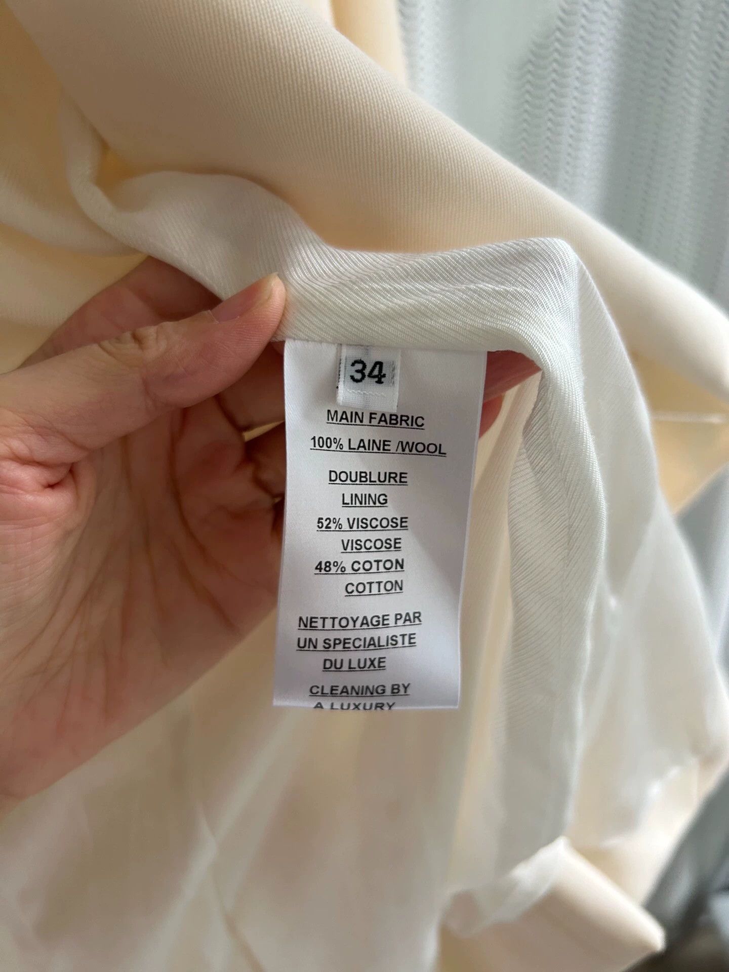 Balenciaga Balmain Classic White Suit BNWT Authentic Size XXS / US 00 / IT 34 - 3 Thumbnail