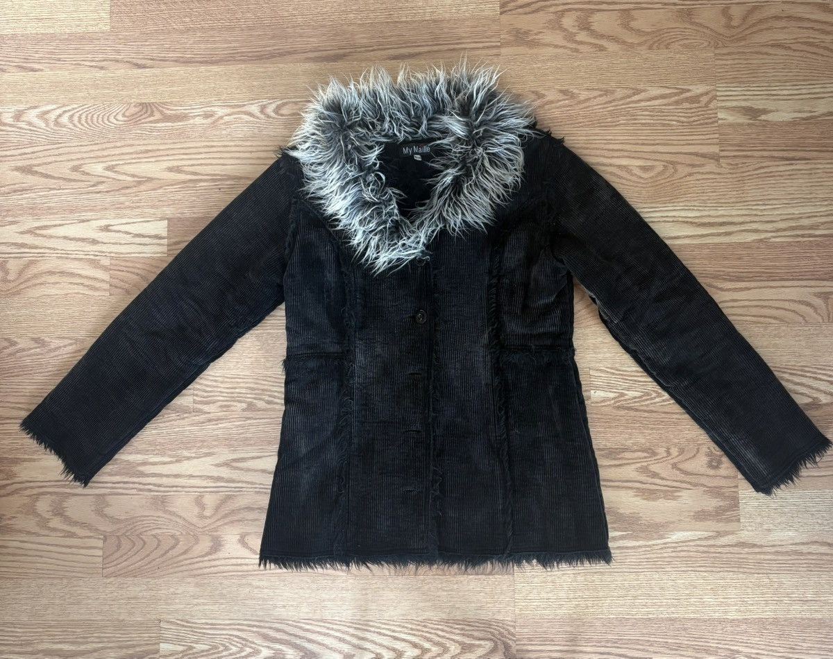 Other Hippie Boho Faux Fur Corduroy Jacket Size M / US 6-8 / IT 42-44 - 1 Thumbnail