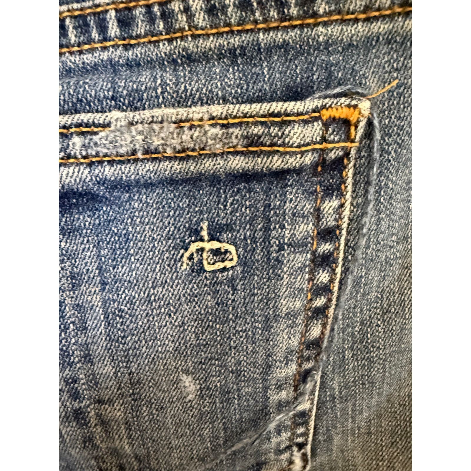 Rag & Bone Rag and Bone Skinny Distressed Blue Jeans Size 30 Size 30" / US 8 / IT 44 - 3 Thumbnail