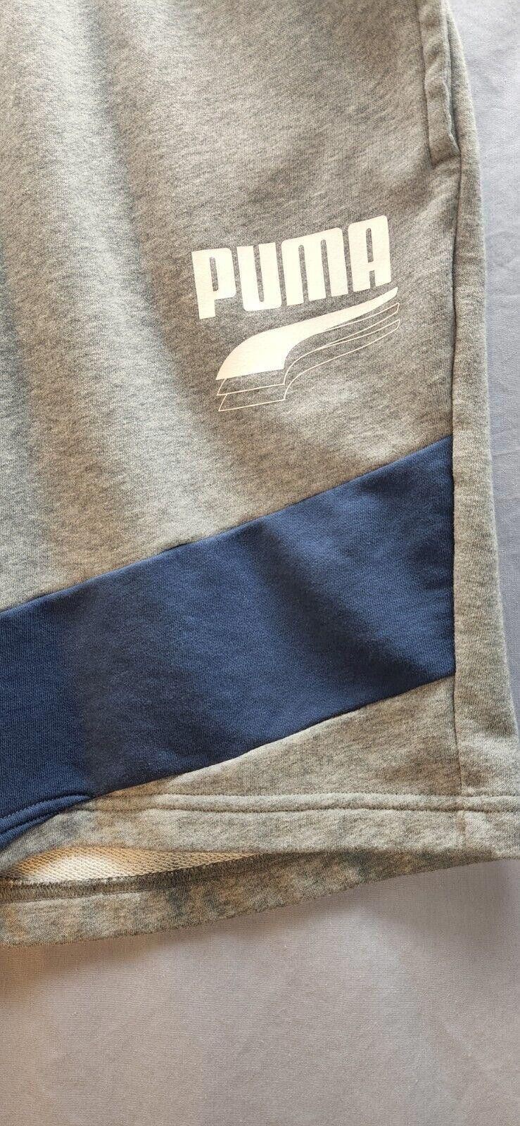 Puma Puma Shorts Gray & Blue Sweat Style Size XL Size US 36 / EU 52 - 2 Thumbnail