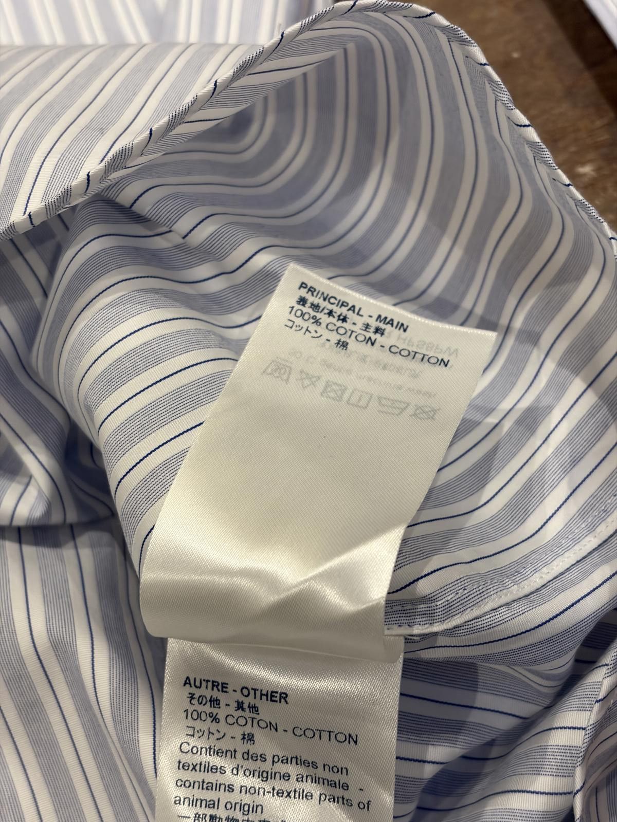 Louis Vuitton Louis Vuitton Slim Fit Striped Shirt Size US M / EU 48-50 / 2 - 10 Thumbnail