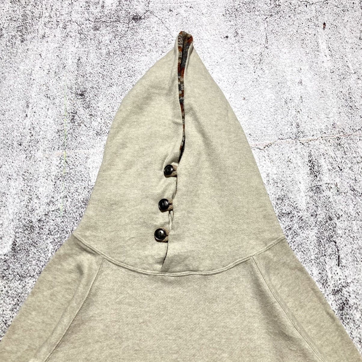 Japanese Brand 2000s Back Number Unique Pullover Hoodie Cream Kapital Style Size US S / EU 44-46 / 1 - 4 Thumbnail