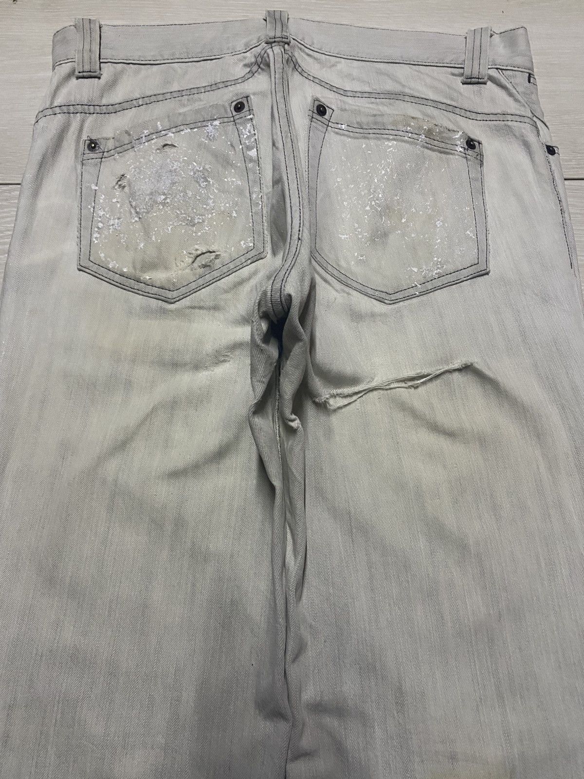 JOSEPH HOMME joseph Homme Paint Splatter Effect Paint Flare Jeans Size US 33 - 4 Thumbnail