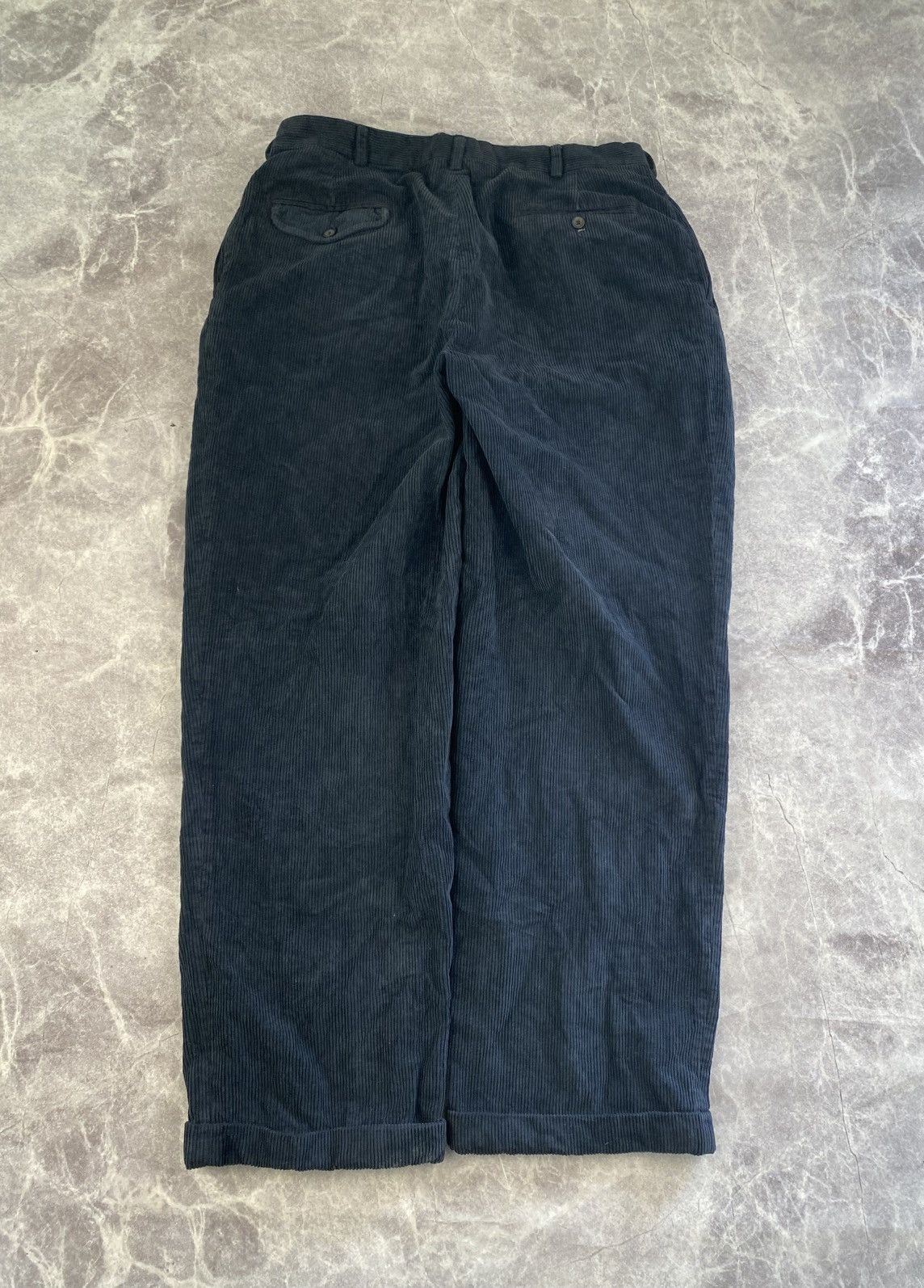 Polo Ralph Lauren Polo Ralph Lauren Wide Blue Corduroy Pants USA made Size L Size US 36 / EU 52 - 8 Thumbnail