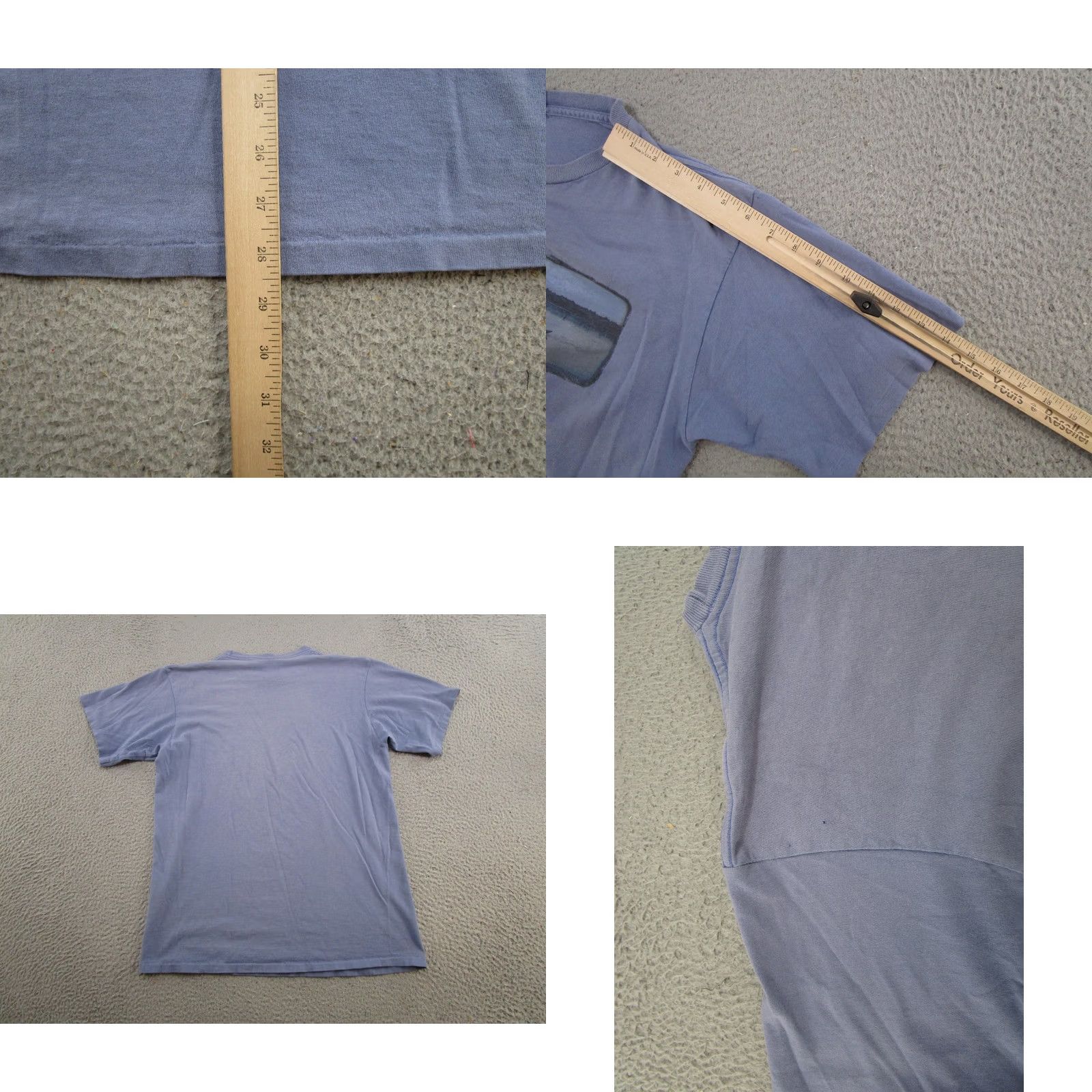 Vintage VINTAGE 90s Harborside Seldovia Alaska Graphic Tee Shirt Canoe Lake Nature Short Sleeve Crew Neck Men M Cotton Blue 90s Vintage Shirt Mens Size US M / EU 48-50 / 2 - 8 Thumbnail