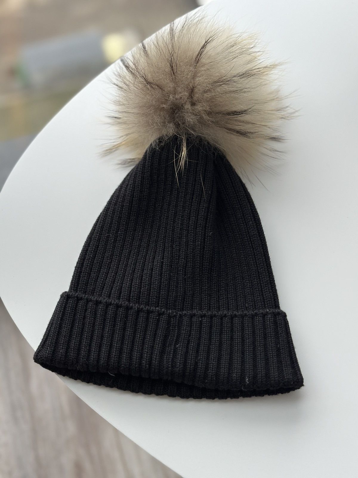 Moncler Moncler Women's Wool Hat Real Fur Size ONE SIZE - 4 Thumbnail