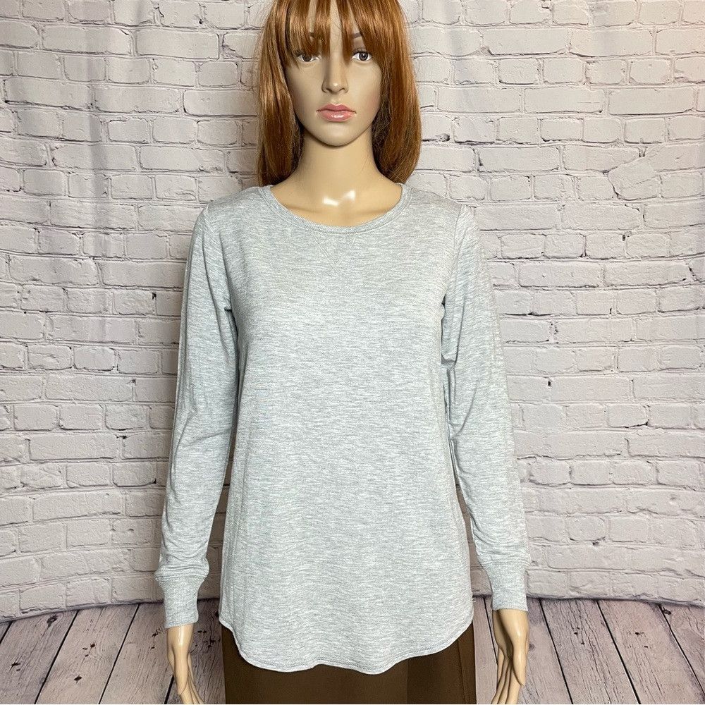Other New Max Studio Sleepwear Grey Long Sleeve Top Size XS Size XS / US 0-2 / IT 36-38 - 1 Thumbnail