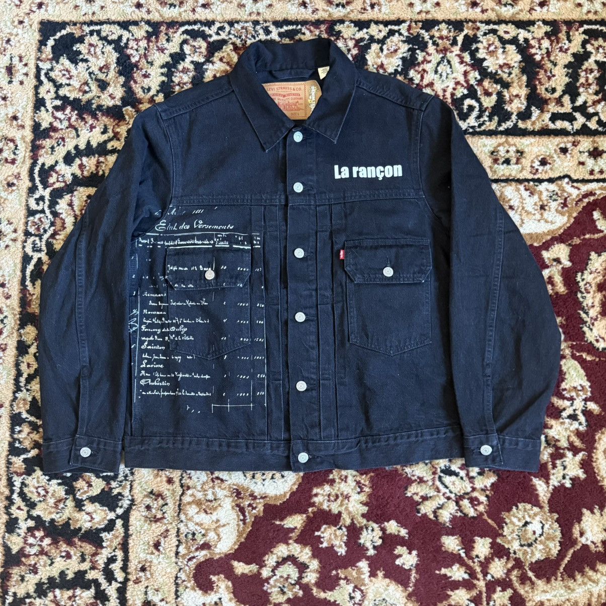 DENIM TEARS × Levi's Denim Tears Peace Patchwork Padded Jacket