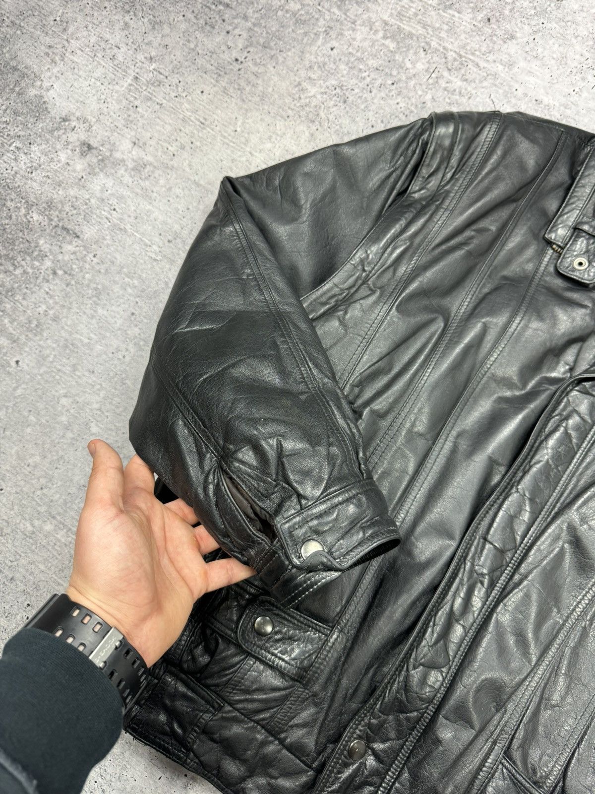 Genuine Leather Vintage Aviator Top Gun Genuine Leather Bomber Jacket - Vest Size US M / EU 48-50 / 2 - 8 Thumbnail