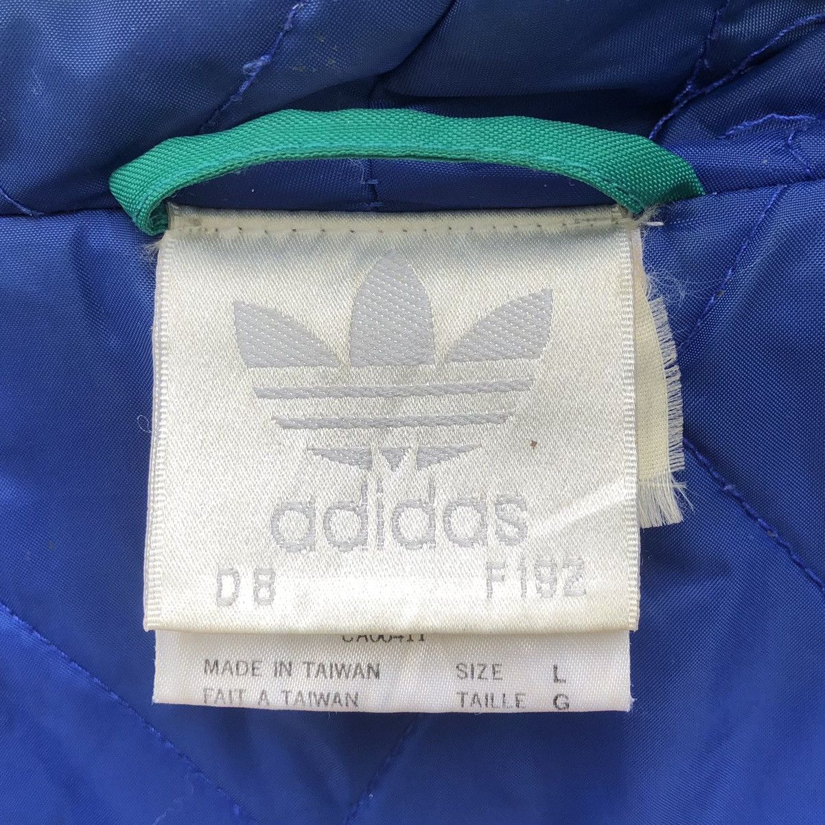 Adidas Vintage Rare/80s Adidas Big Logo Embroidered Nylon Jacket Size US L / EU 52-54 / 3 - 17 Thumbnail