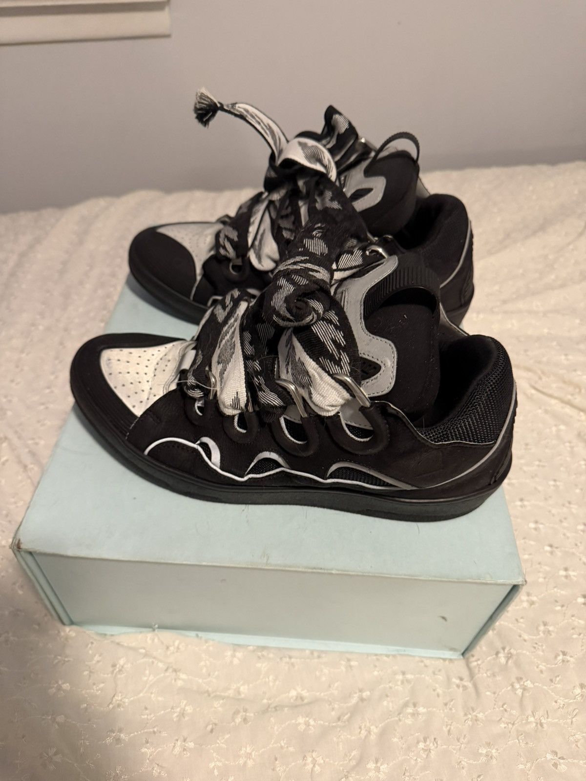 Lanvin Lanvin Curb Sneakers 'Black Grey' Size US 10 / EU 43 - 4 Thumbnail