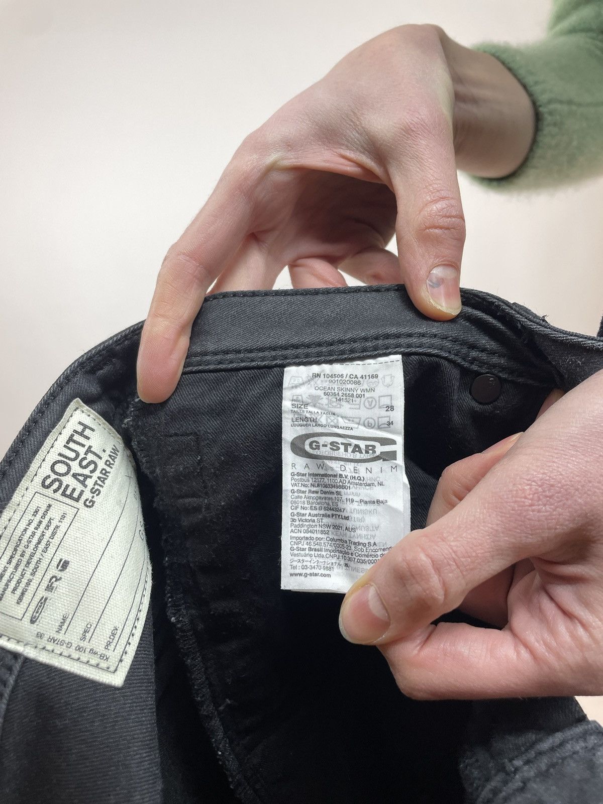 Other G-star RAW OCEAN Skinny WMN Womens biker jeans size W28 L34 Size 28" / US 6 / IT 42 - 10 Thumbnail