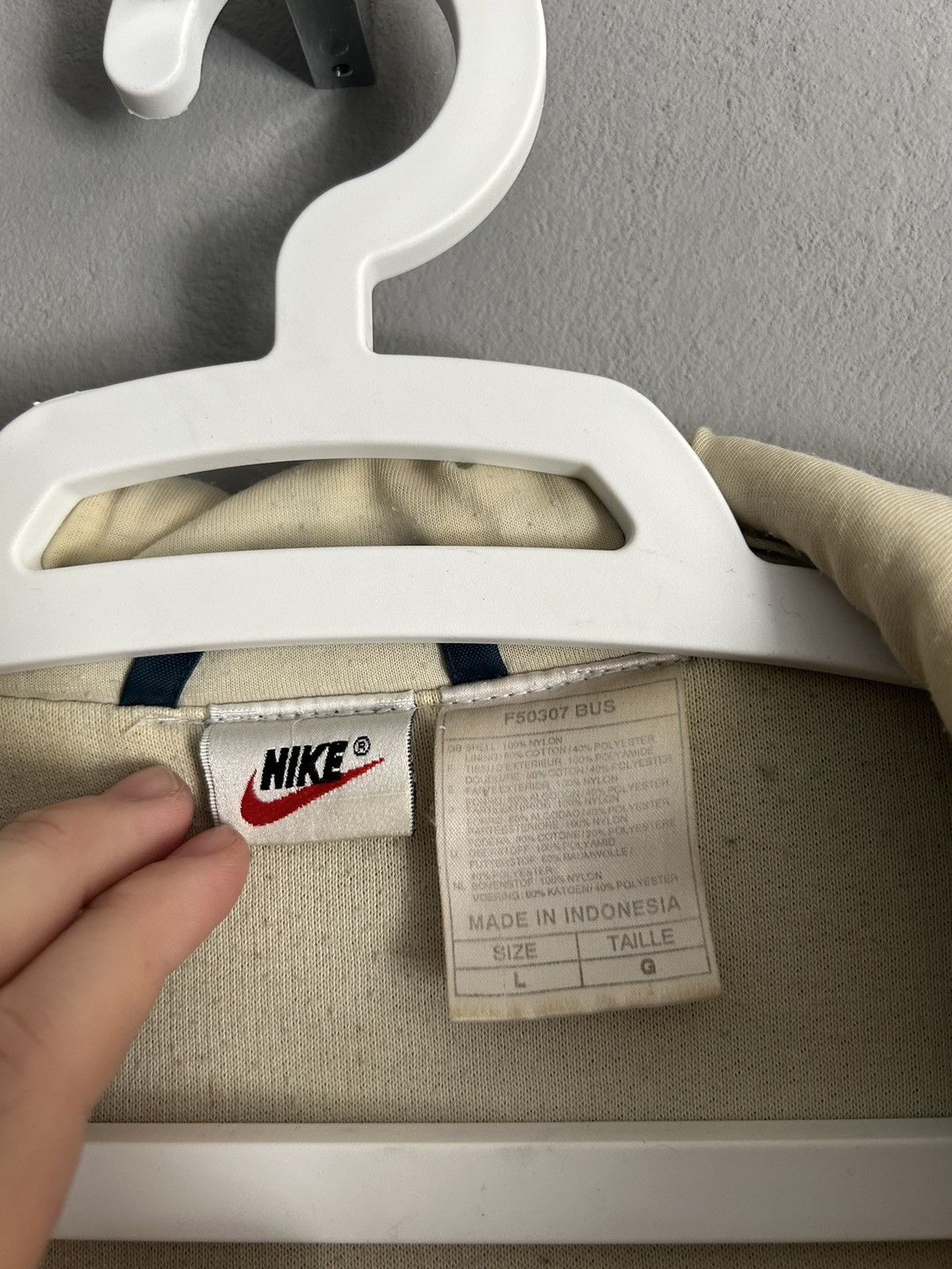 Nike × Vintage Vintage Nike big logo jacket Size US L / EU 52-54 / 3 - 10 Thumbnail