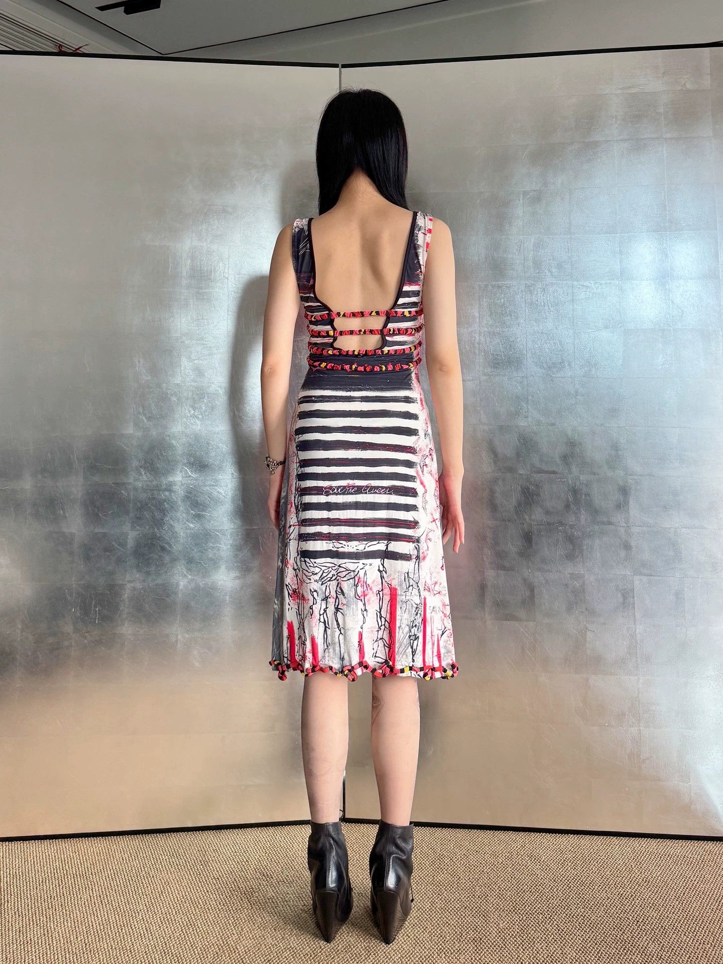 Other Save the Queen Painted Elastic Dress Vintage Size M Size M / US 6-8 / IT 42-44 - 7 Thumbnail