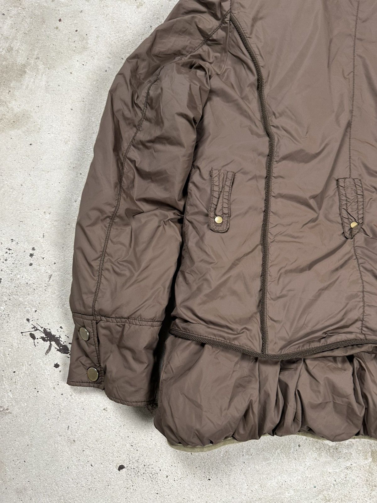 Japanese Brand × Vintage Vintage Y2K Bondage Utility Hooded Brown Jacket Size US S / EU 44-46 / 1 - 14 Thumbnail