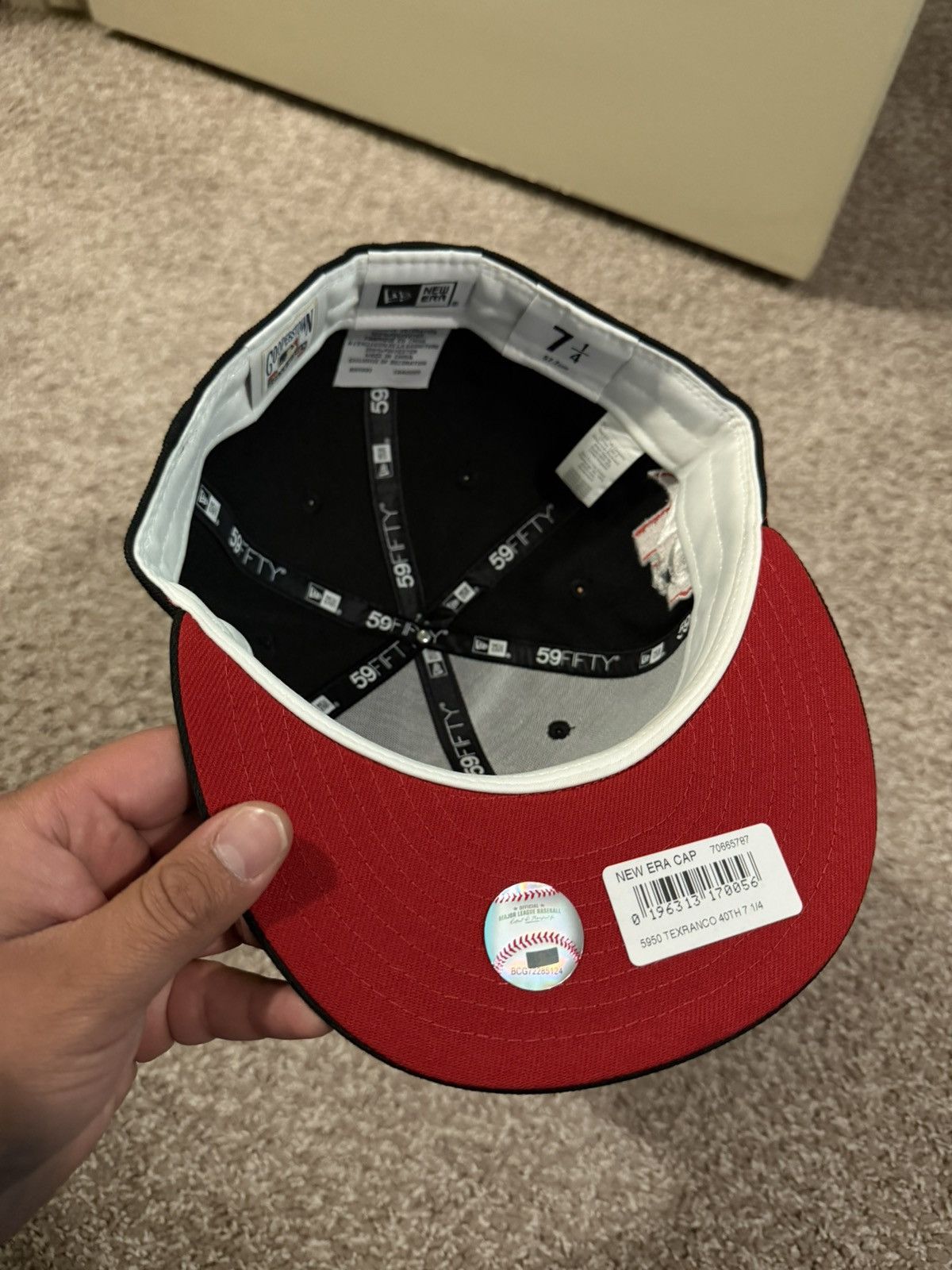 New Era 7 1/4 New Era Texas Rangers 40th Anniversary Terminator Size ONE SIZE - 4 Thumbnail