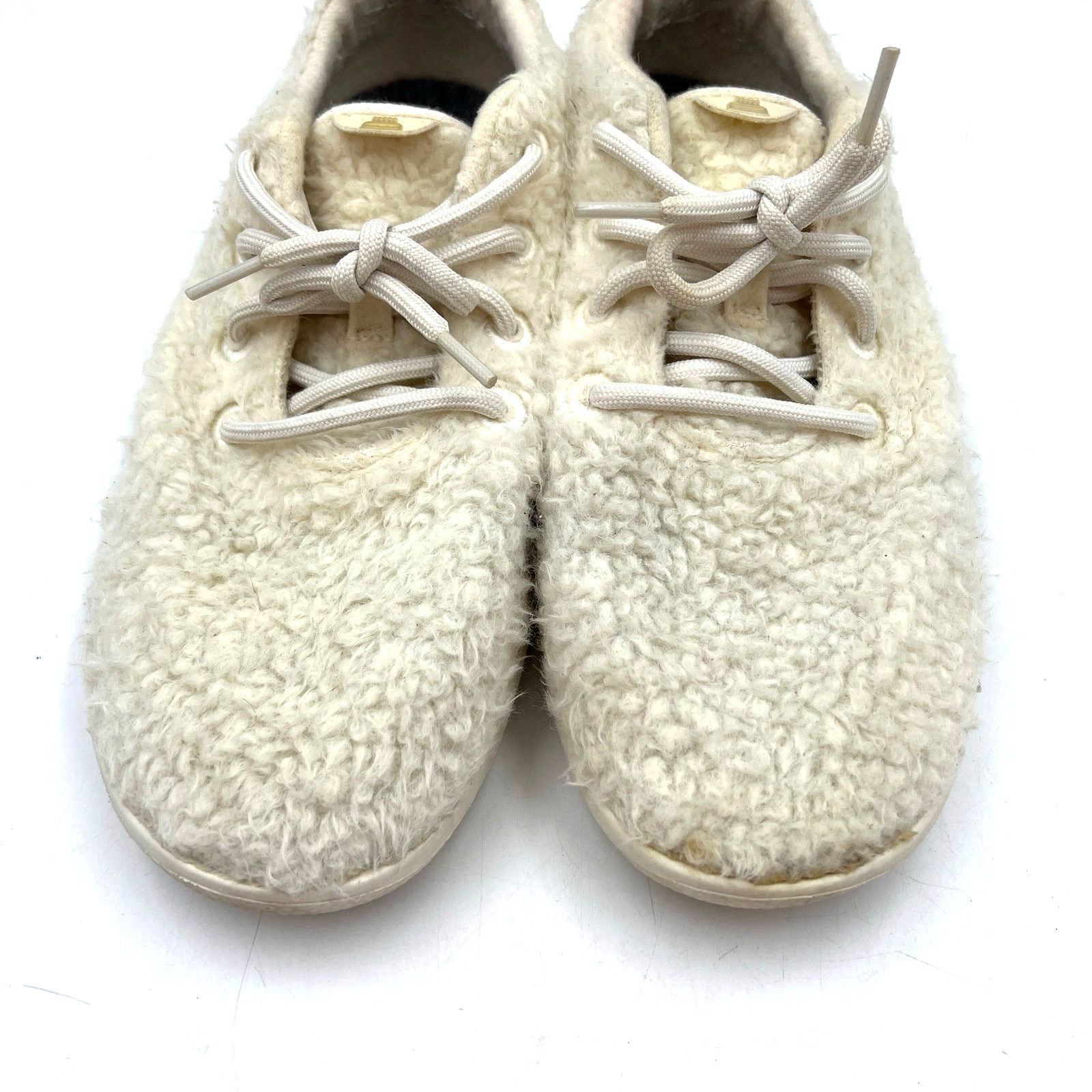 Allbirds Allbirds Wool Runner Fluff Natural White Sneakers Size US 10 / EU 43 - 2 Thumbnail