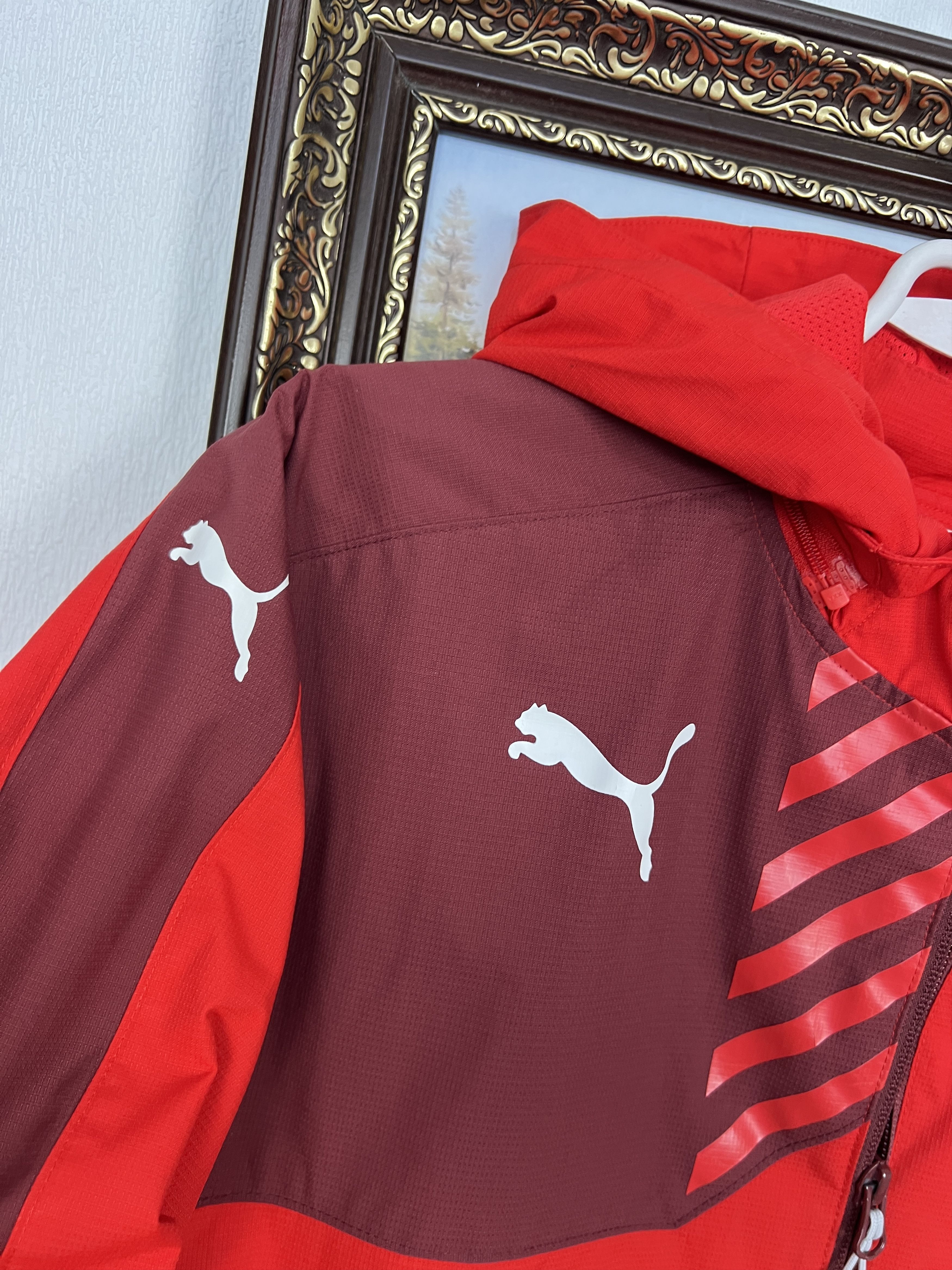 Puma Watford Football Jacket Soccer Track Top Hooded Zip Size US S / EU 44-46 / 1 - 4 Thumbnail