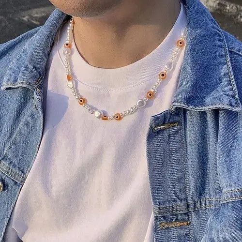 Jewelry × Vintage pearl devil eye necklace Size ONE SIZE - 1 Thumbnail