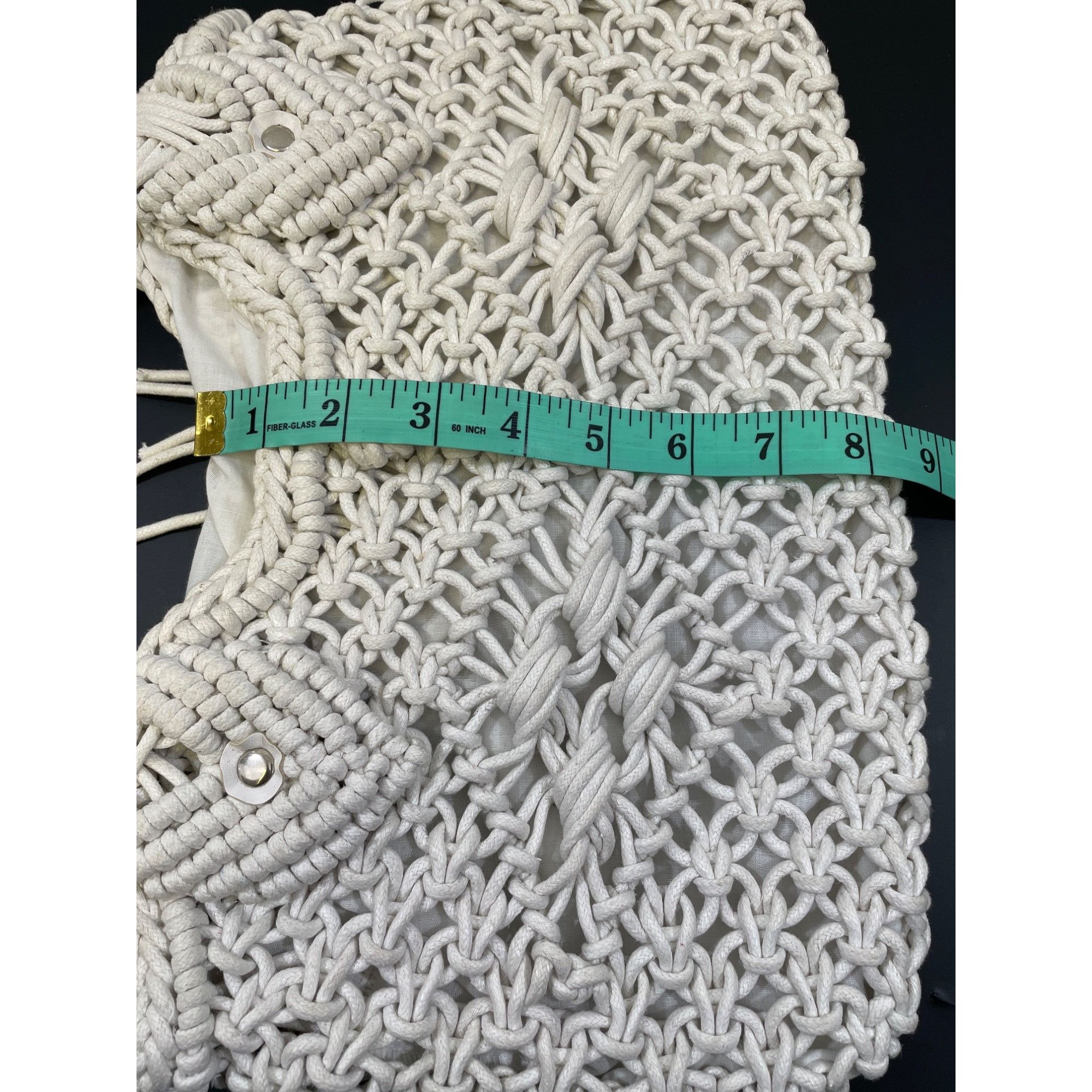 Other Women's Handmade Macrame/Crochet White Hand bag SKU 4278 Size ONE SIZE - 9 Thumbnail