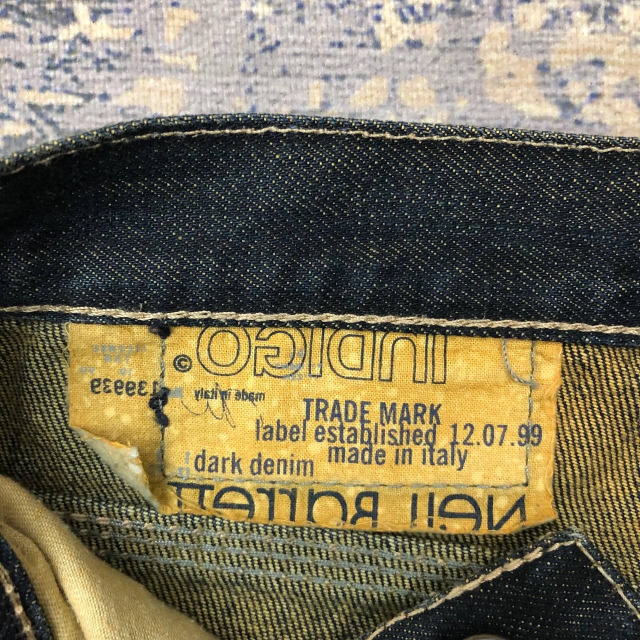 Indigo P248 INDIGO X NEIL BARRETT SKINNY JEANS Size US 33 - 6 Thumbnail