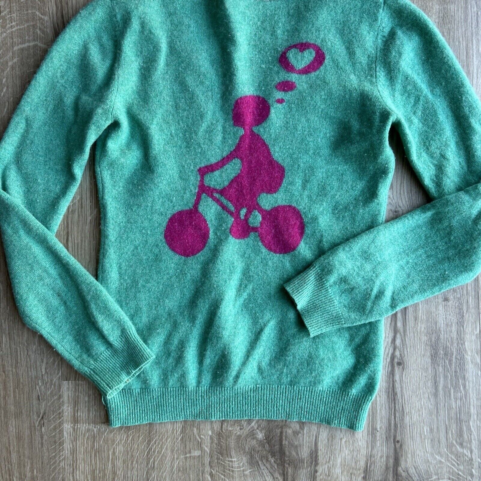 Escada Sport Escada Sport Top Green Cashmere Pullover Sweater Top Beaded Size M / US 6-8 / IT 42-44 - 5 Thumbnail
